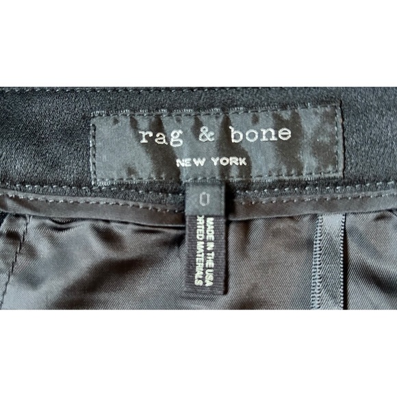 rag and bone black trouser with satin side stripes - Picture 9 of 12